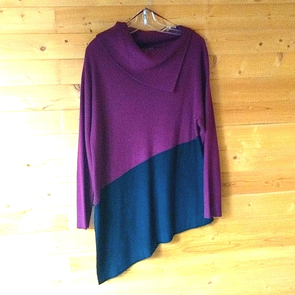 Vince Camuto Asymmetric Cowl Neck Sweater